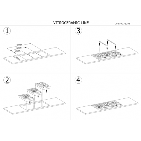 MONDIN VDJ904VNEC (2xVD301VEEL+VD302VNEC) Εστία Αερίου Domino 91.3cm MONDIN VDJ904VNEC (2xVD301VEEL+VD302VNEC) Εστία Αερίου Domino 91.3cm